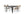 Matgrupp LINDOS & TOGO Matstolar 4st Brun + Matbord 150x90 Svart