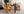 Matgrupp KENYA & TOGO Matstolar 4st Natur + Matbord 150x90 Svart