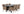 Matgrupp GARCIA & MALINA Matbord 200x100x74 Svart + Matstolar 6st Natur