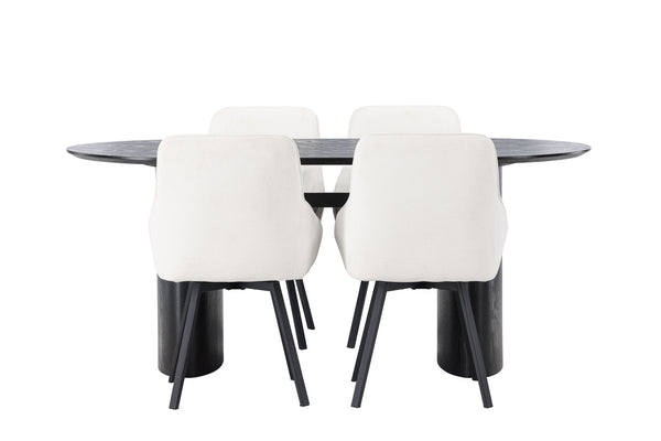 Matgrupp ROSIE & ISOLDE Beige/ Svart