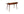 Skrivbord HELLERUP MDF 60x120x88 Brun