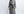 Linen bathrobe - Black Fishbone