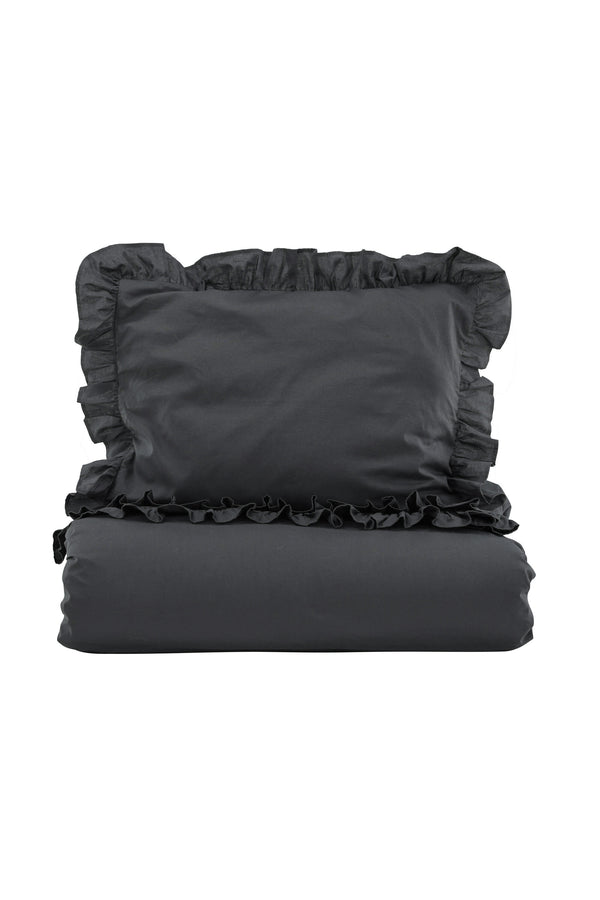 Påslakanset LEVI Bomnull 200x150cm-Antracit