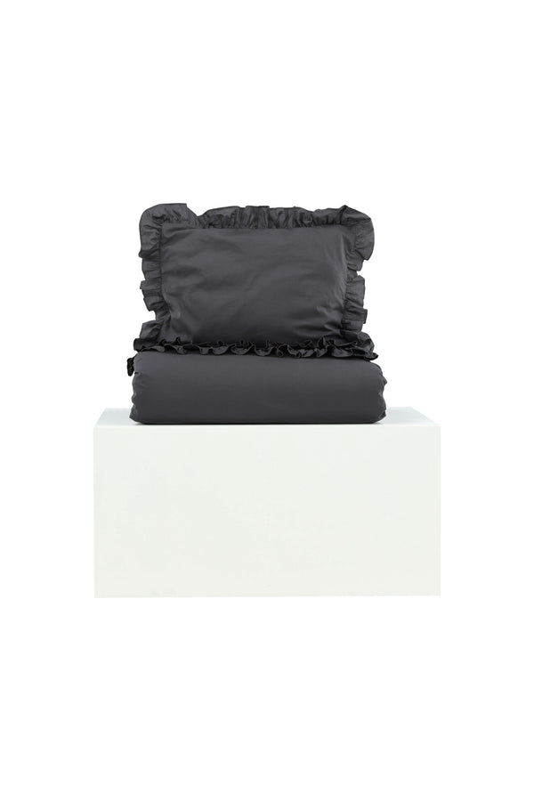 Påslakanset LEVI Bomnull 200x150cm-Antracit