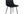 Matstolar MIDDELFART Polyester sammet 55x44x86 Svart-2st