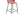 Barstol LAUSANNE Sammet 55x52x107 Rosa-2st