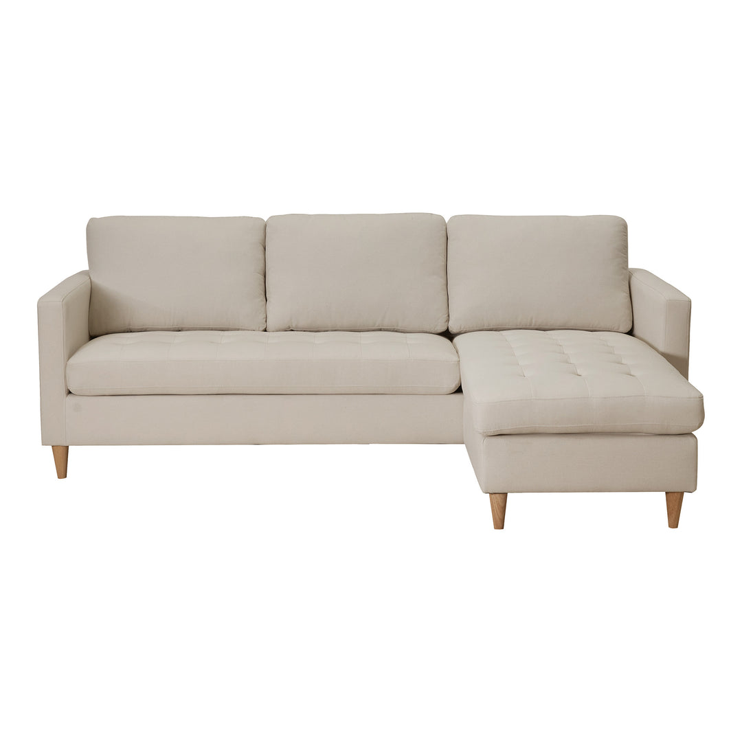 Lounge soffa FIRENZE Polyester-Lätt sand
