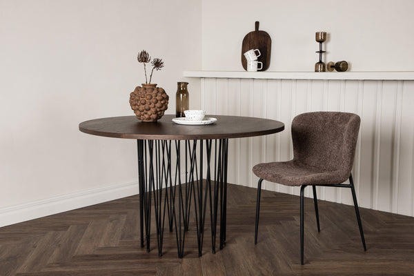 ESSTISCH STEIN MDF ⌀120 cm-Mocca