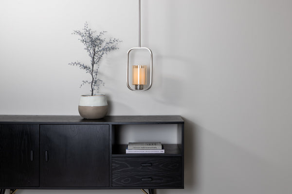 Ceiling lamp ALUDRA Glass LED E27-Silver