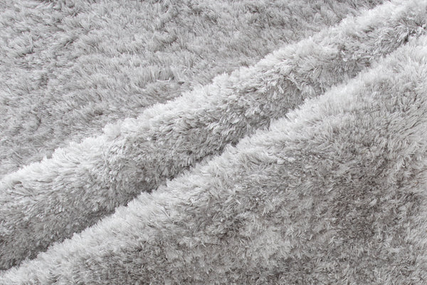 Rectangular rug NATTA Polyester 290x200cm-Silver