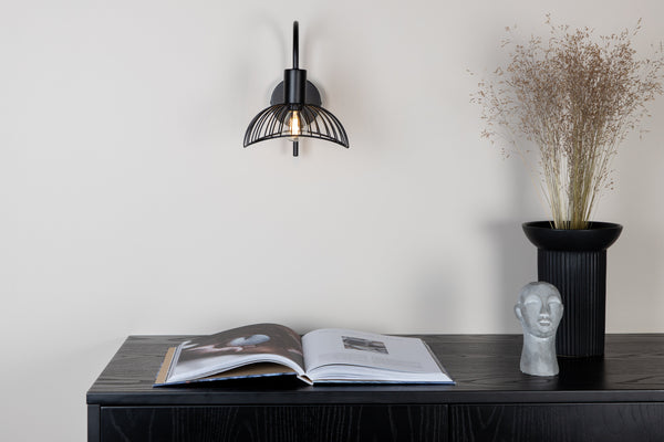 Vägglampa ELSA Stål LED E14-Svart
