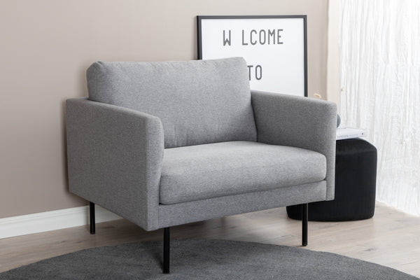 Fåtölj ZOOM Polyester W95xD84xH80cm-Grå