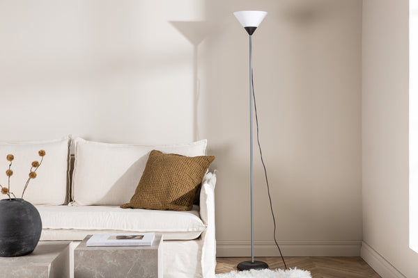 Golvlampa BATANG Stål E27-Vit