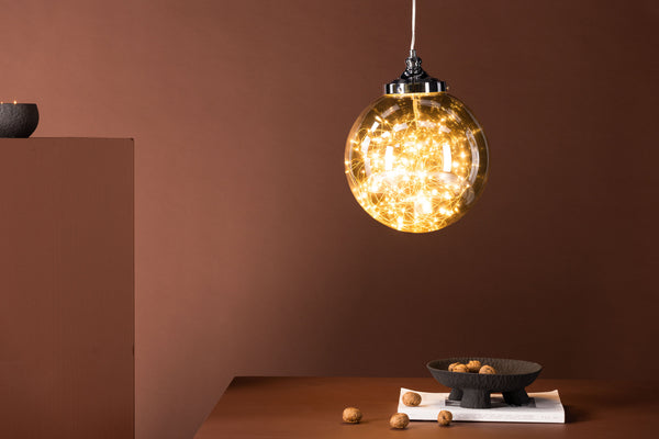 Taklampa LEMANS Glas LED-Rökfärgat glas