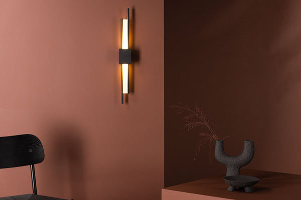 Vägglampa CLERMONT Järn LED-Svart