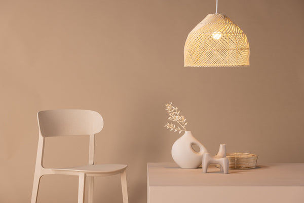 Taklampa BRIVELA Rattan E27-Natur