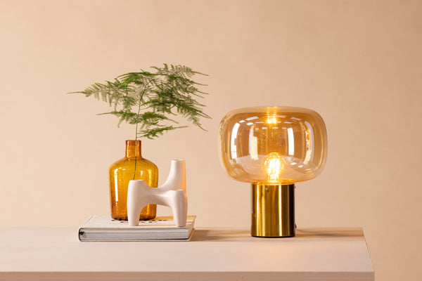 Bordslampa RHONE Järn E27-Guld