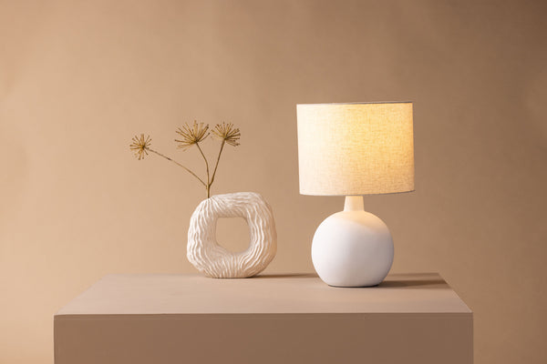 Bordslampa TORCELLO Betong E27-Beige