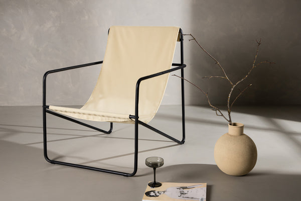 Fåtölj VERNON Stål 81x87,5x69,5cm-Beige
