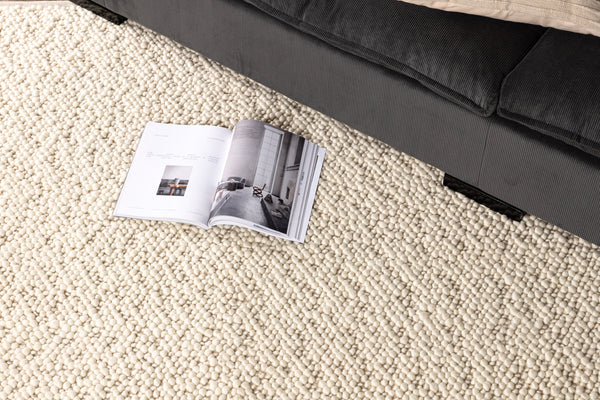 Rectangular Rug JAJRU Wool 230x160 White