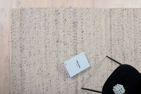 Rectangular rug GANGA Wool 300x200cm-White
