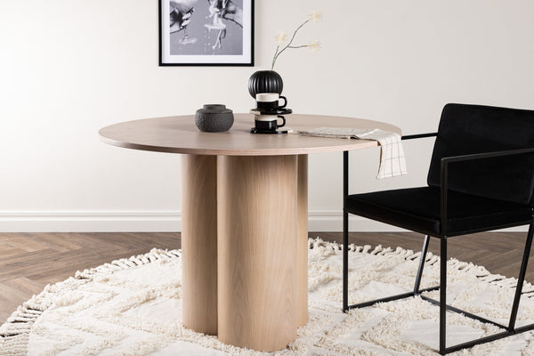 Matbord OLIVIA MDF ⌀110 Vitputsad