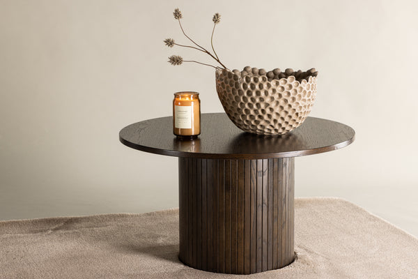 Soffbord BIANCA MDF ⌀80 Mocka
