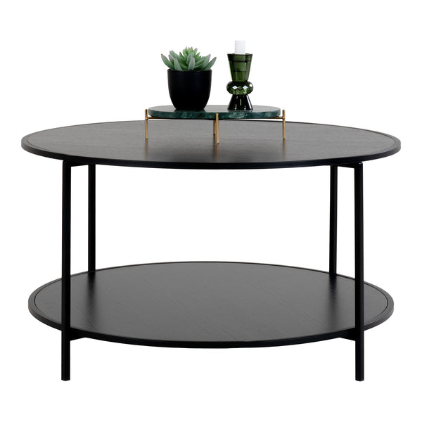 Soffbord VITA Stål Ø80x45 cm Svart