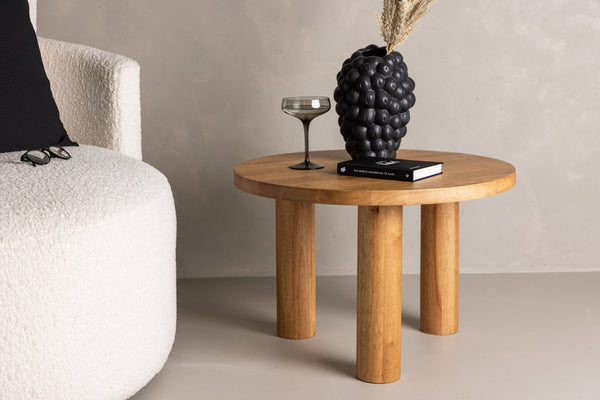 Couchtisch DUXBURY ⌀60cm-Gummiholz
