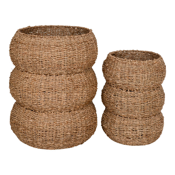 Basket SARBAS Seagrass 25/35x35/45 Natural